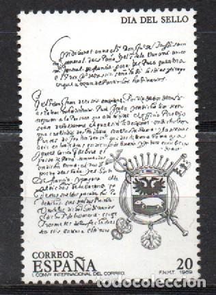 Sellos: EDIFIL N&ordm; 2999, D&Iacute;A DEL SELLO 1989. NUEVO **