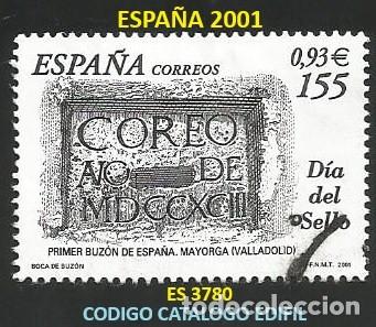 Sellos: ESPA&Ntilde;A 2001 - ES 3780 - DIA DEL SELLO - 1 SELLO USADO