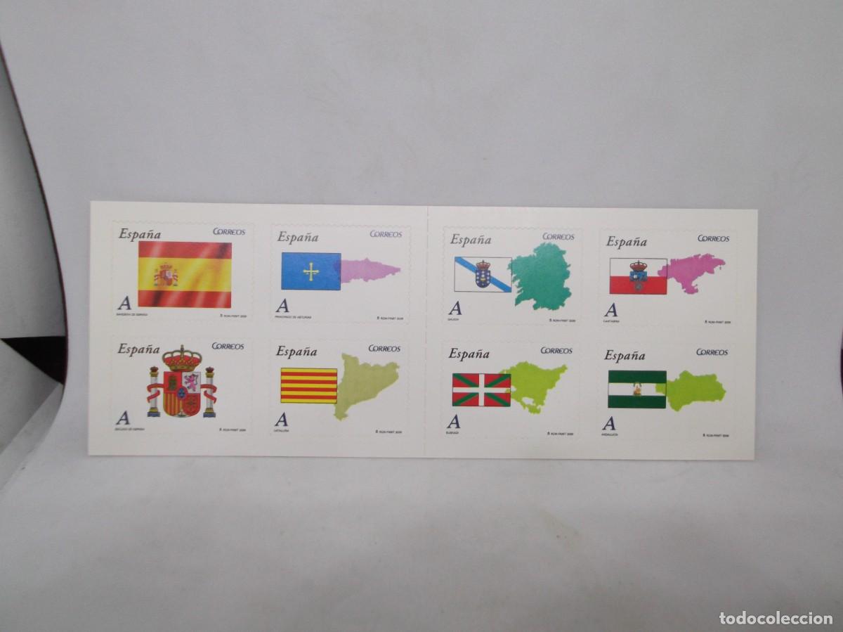 Sellos: Carnet Espa&ntilde;a 2009 Autonom&iacute;as.Serie A.Ocho Sellos adhesivos.Nuevo