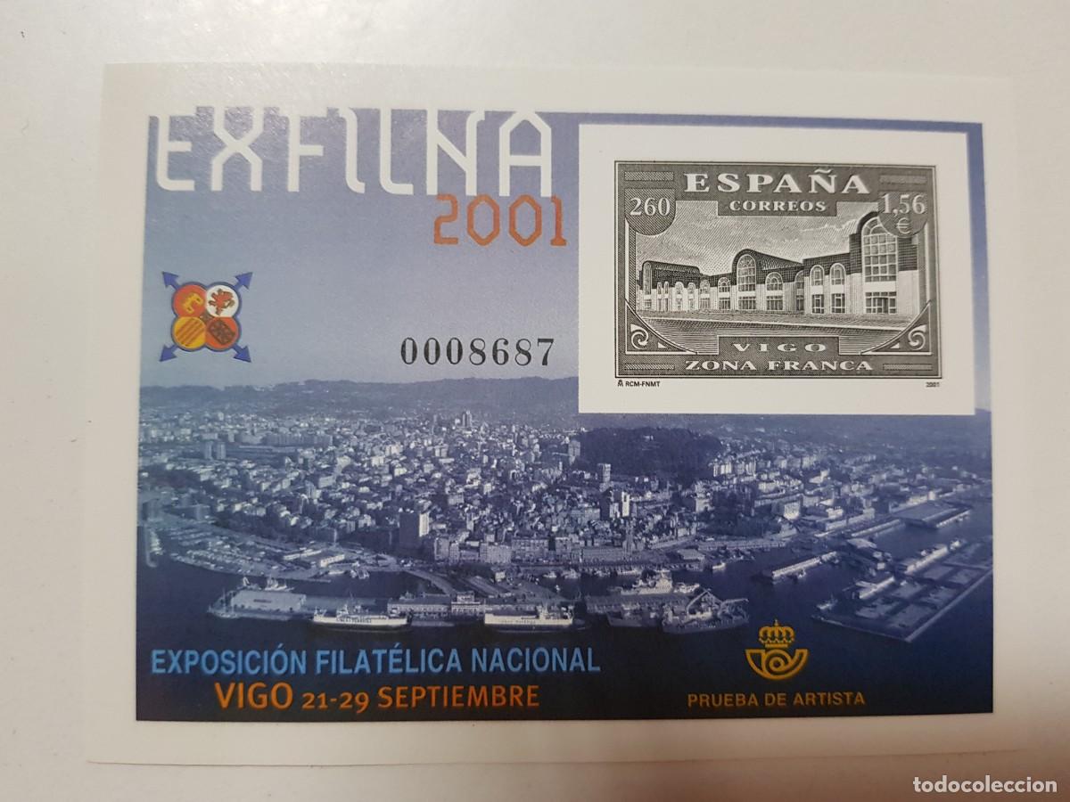 Sellos: EXFILNA 2001 2002 2003 lote 3 Pruebas Oficiales de Artista numeradas Espa&ntilde;a