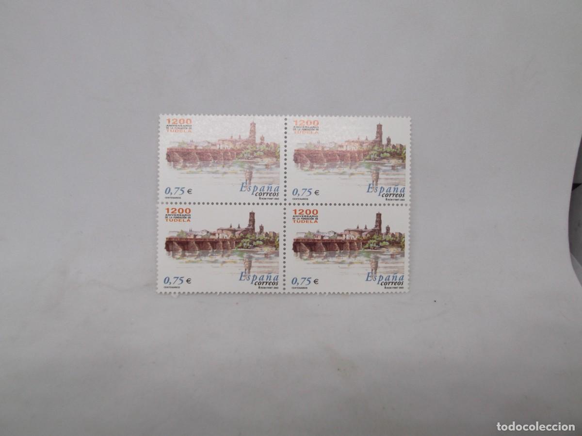 Sellos: Espa&ntilde;a 2002 Lote de cuatro sellos. 1200 Aniversario de la Fundaci&oacute;n de Tudela.Nuevos