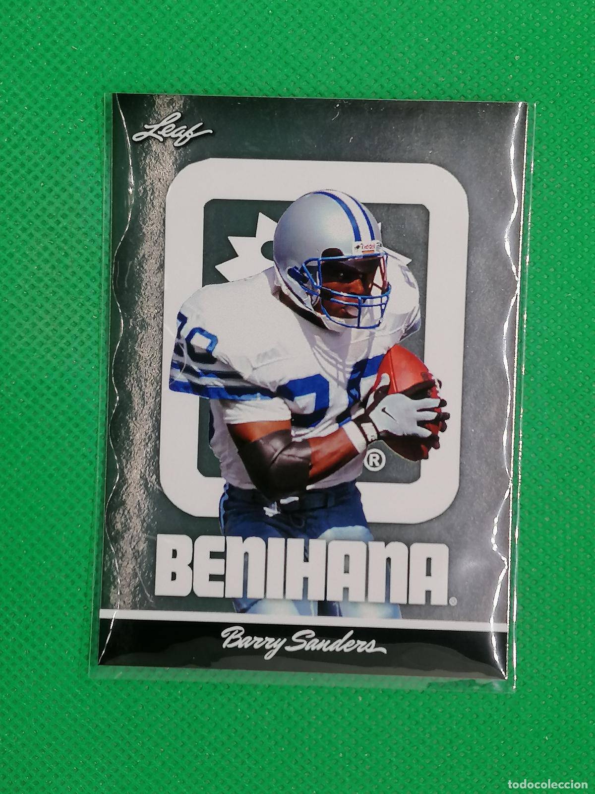 Sellos: 2 BARRY SANDERS NFL ⚽ LEAF TRADING CARDS BENIHANA SET 26 2026 ⚽