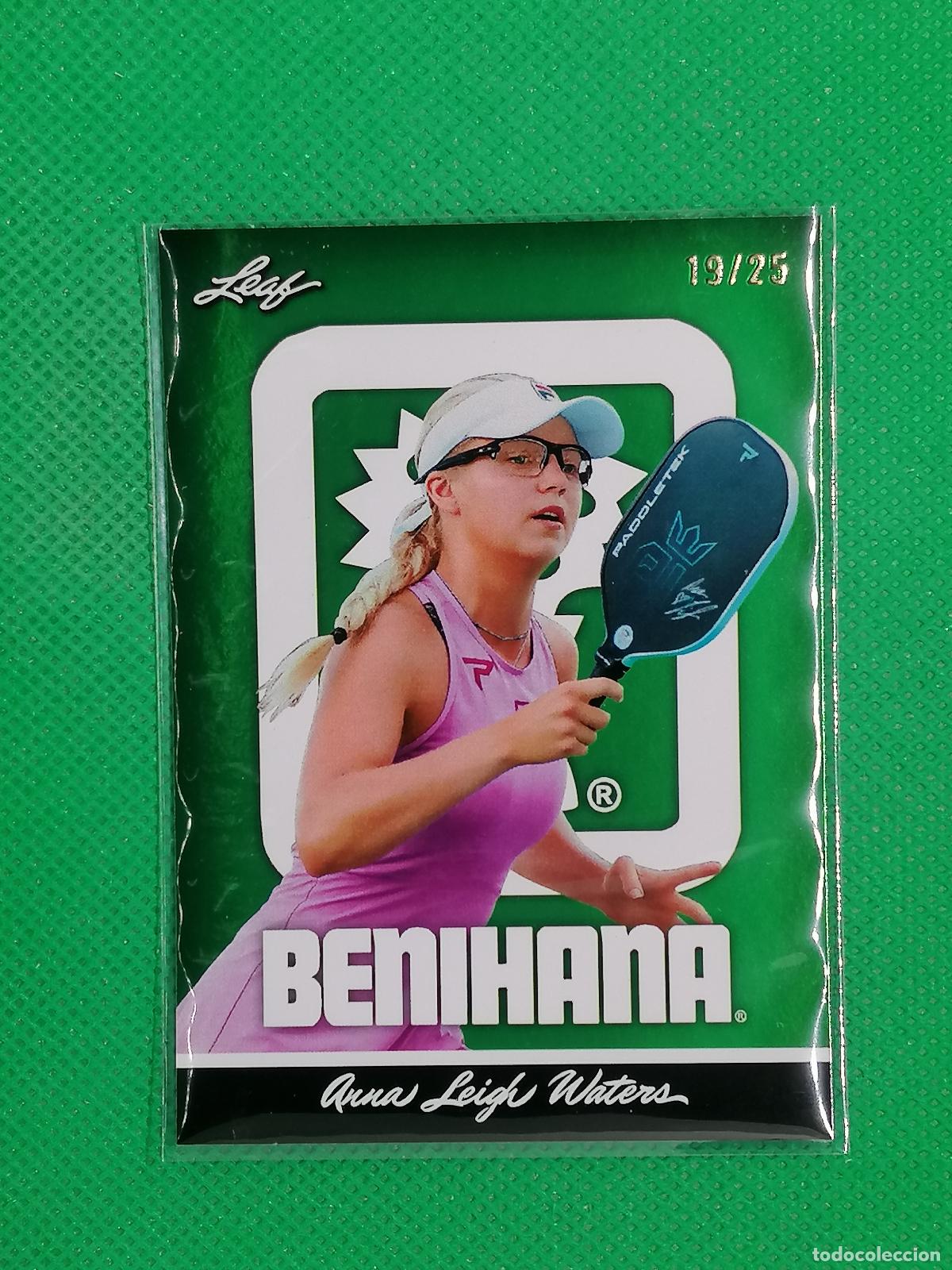 Sellos: 1 ANNA LEIGH WATERS TENIS NUMERADA /25 ⚽ LEAF TRADING CARDS BENIHANA SET 26 2026 ⚽