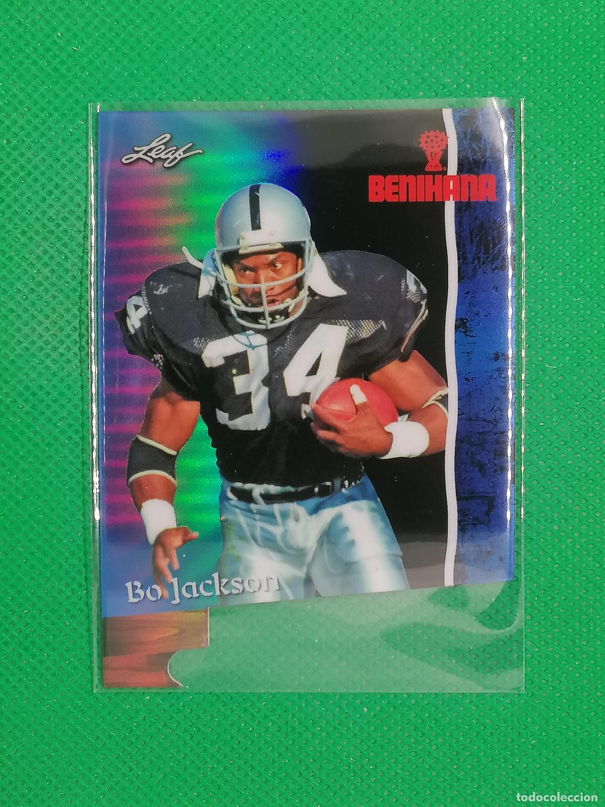 Sellos: 3 BO JACKSON NFL DIE CUT NUMERADA /99 ⚽ LEAF TRADING CARDS BENIHANA SET 26 2026 ⚽