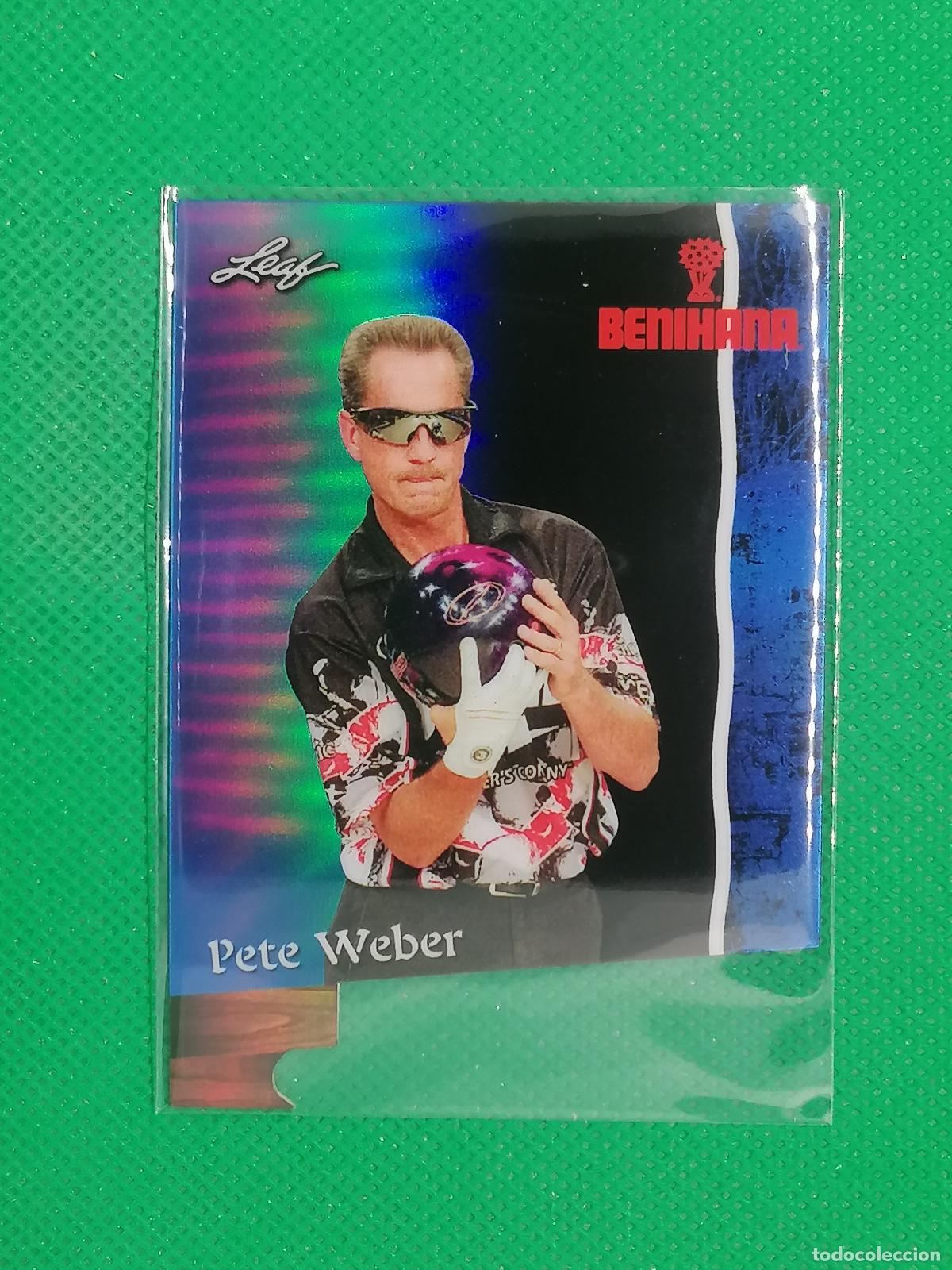 Sellos: 8 PETE WEBER BOWLING DIE CUT NUMERADA /99 ⚽ LEAF TRADING CARDS BENIHANA SET 26 2026 ⚽