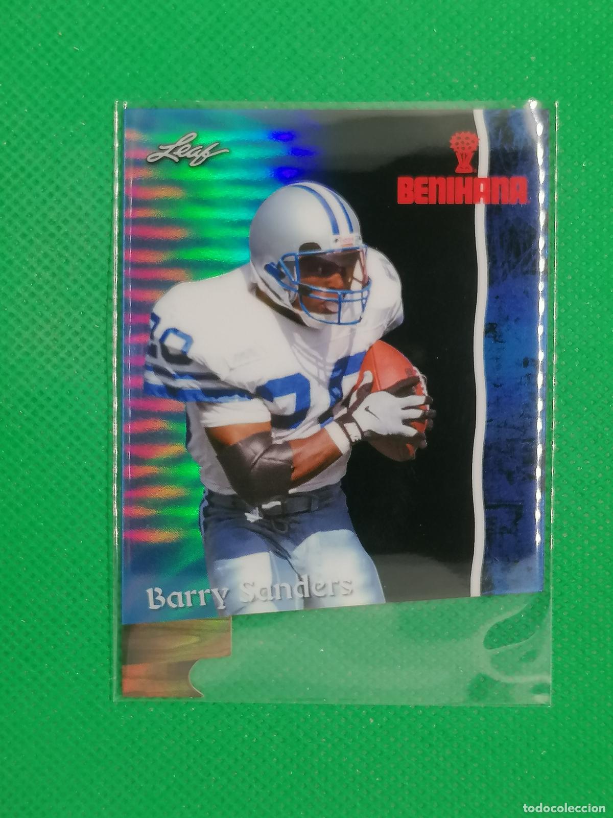 Sellos: 2 BARRY SANDERS NFL DIE CUT NUMERADA /99 ⚽ LEAF TRADING CARDS BENIHANA SET 26 2026 ⚽