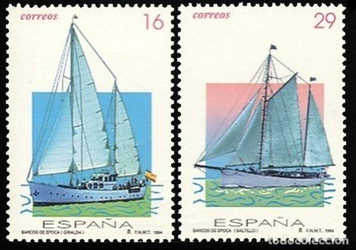 Sellos: Espa&ntilde;a 1994 Edifil 3314/5 Sellos ** Barcos Historicos Giralda y Saltillo Michel 3171/2 Yvert 2905/6