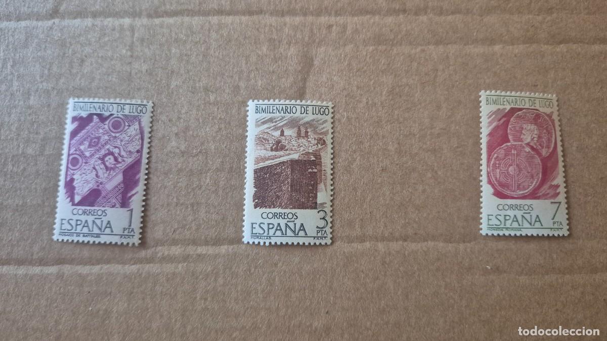 Sellos: LOTE SELLOS ESPA&Ntilde;A A&Ntilde;O 1976 BIMILENARIO DE LUGO