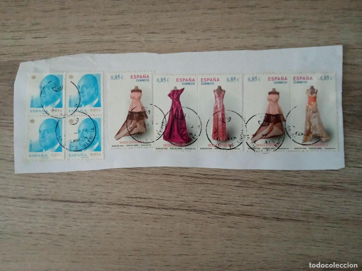 Sellos: 5 SELLOS MUSEO DEL TRAJE PEDRO DEL HIERRO Y 4 SELLOS MAS, PEGADOS Y MATASELLADOS