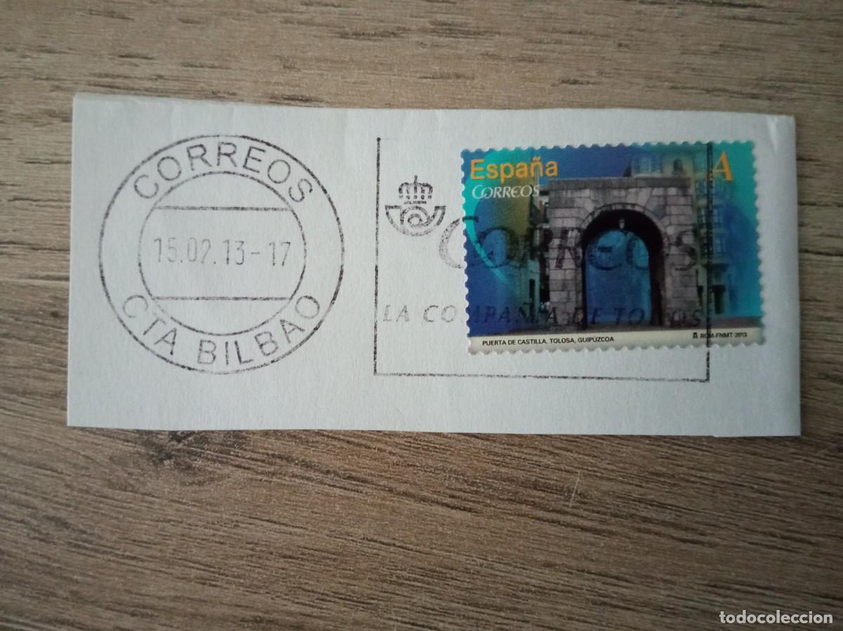 Sellos: PUERTA DE CASTILLA, TOLOSA, GUIPUZCOA