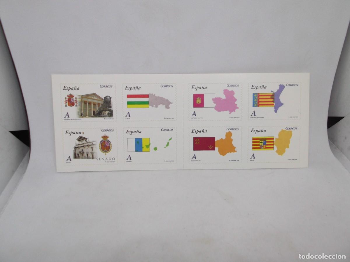 Sellos: Carnet Espa&ntilde;a 2009 Autonom&iacute;as.Serie A.Ocho Sellos adhesivos.Nuevo