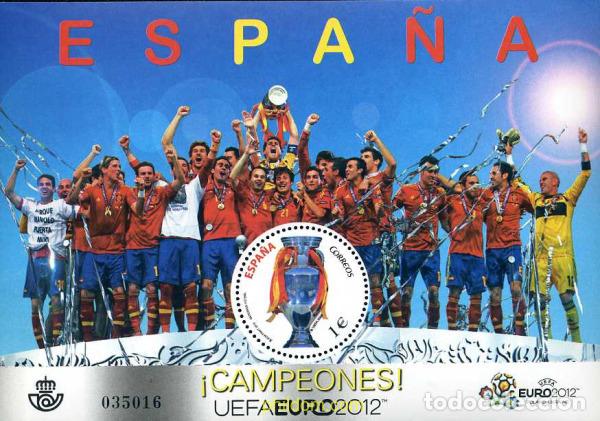 Sellos: 287628 MNH ESPA&Ntilde;A 2012 CAMPEONES - EUROCOPA 2012