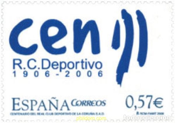 Sellos: 192399 MNH ESPA&Ntilde;A 2006 CENTENARIO DEL REAL CLUB DEPORTIVO DE LA CORU&Ntilde;A