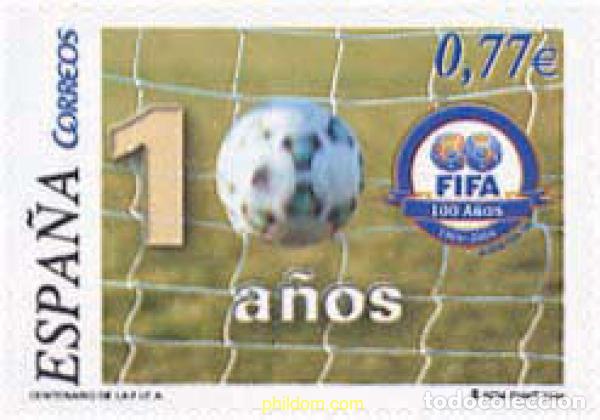 Sellos: 136766 MNH ESPA&Ntilde;A 2004 CENTENARIO DE LA FIFA