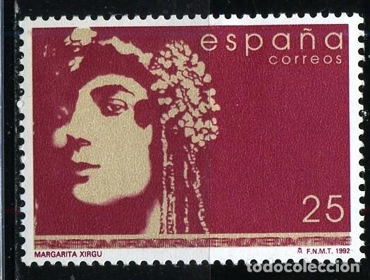 Sellos: 1992 EDIFIL 3152** NUEVO SIN CHARNELA. MARGARITA XIRGU (222-6)