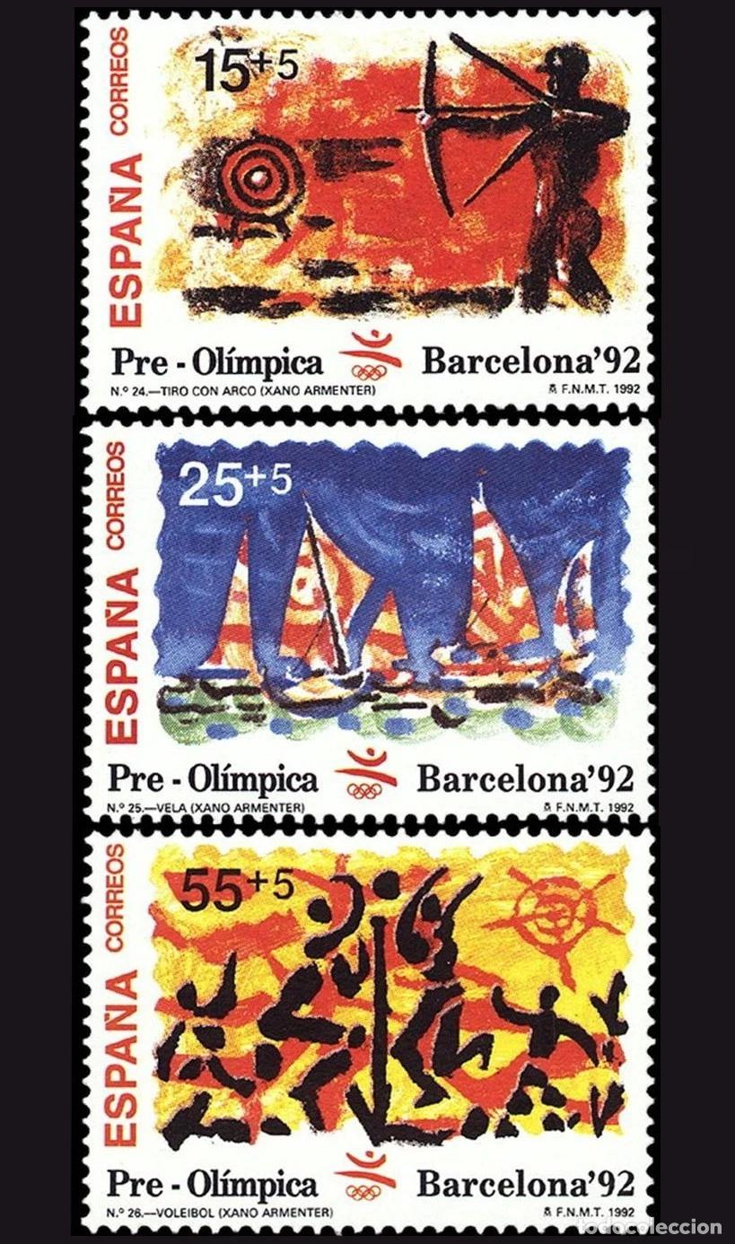 Sellos: 1992 EDIFIL 3157/58** NUEVOS SIN CHARNELA. BARCELONA 92 (222-6)