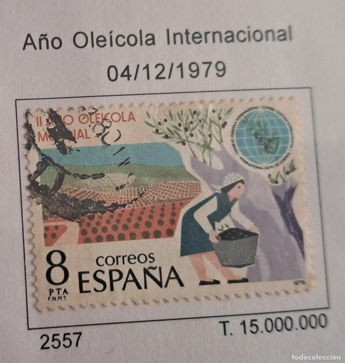 Sellos: sello de Espa&ntilde;a usado, a&ntilde;o ole&iacute;cola internacional, edifil 2557, a&ntilde;o 1980.