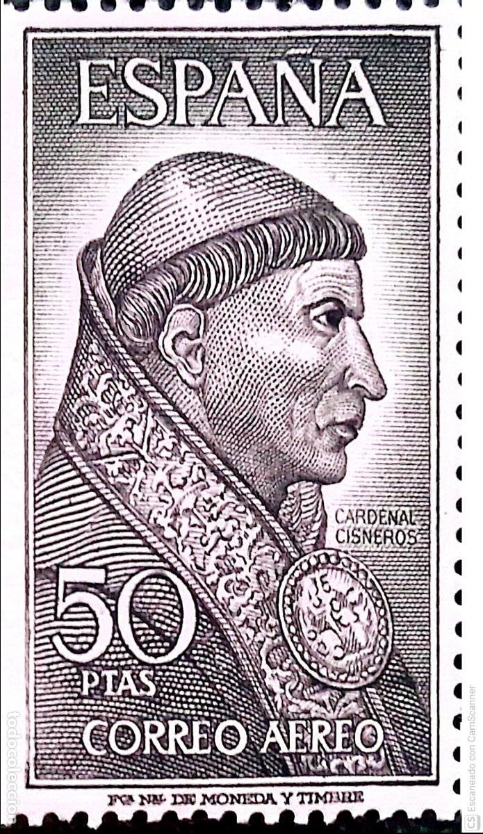 Sellos: Espa&ntilde;a. 1539 Personajes: Cardenal Cisneros. 1963 Sellos nuevos y numeraci&oacute;n Edifil.