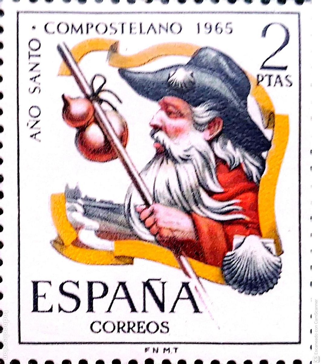 Sellos: Espa&ntilde;a. 1673 A&ntilde;o Santo Compostelano. 1965 Sellos nuevos y numeraci&oacute;n Edifil.