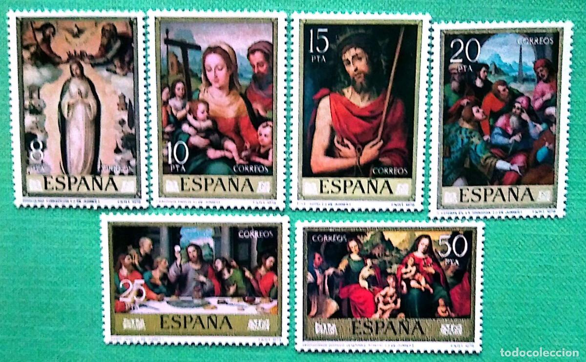 Sellos: Espa&ntilde;a. 2537/42 Cuadros: Juan de Juanes. 1979. ﻿Sellos nuevos y numeraci&oacute;n Edifil