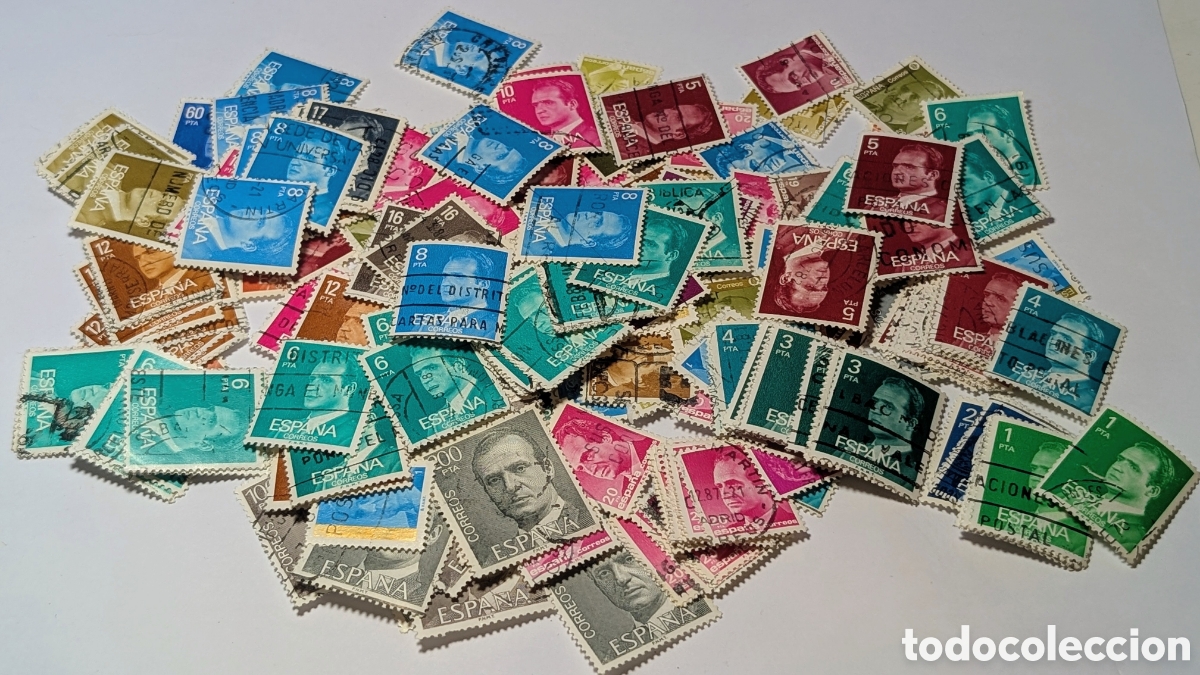 Sellos: Lote sellos Espa&ntilde;a Juan Carlos I. 1970/1980.