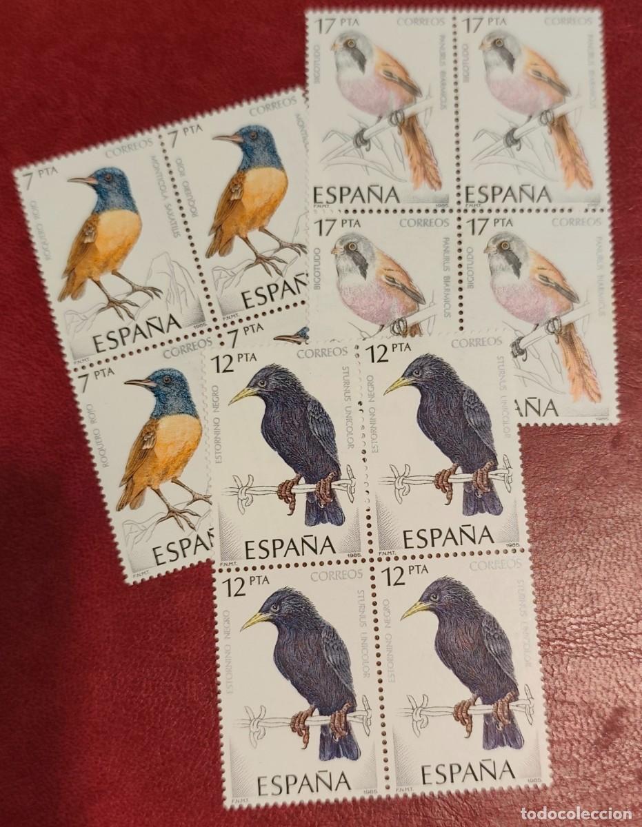 Sellos: LOTE DE SELLOS DE ESPA&Ntilde;A NUEVOS - AVES 1985 - LOS DE LA FOTO