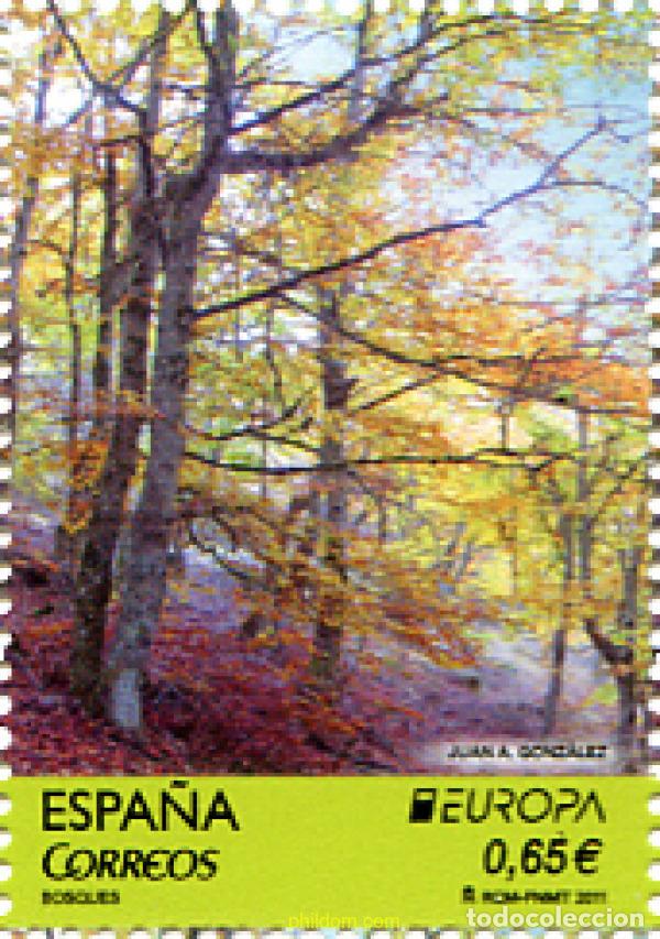 Sellos: 260873 MNH ESPA&Ntilde;A 2011 EUROPA CEPT 2011 - A&Ntilde;O INTERNACIONAL DE LOS BOSQUES