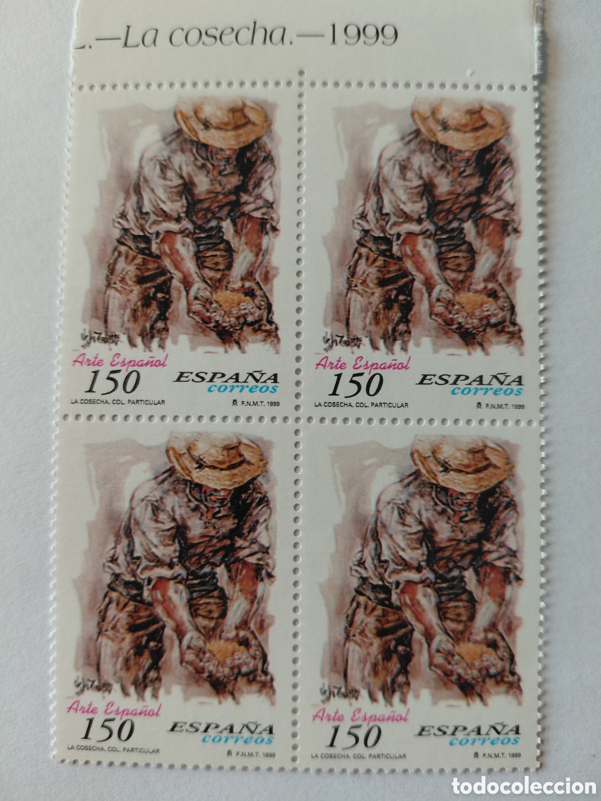 Sellos: Bloque 4x150 pts La cosecha 1999