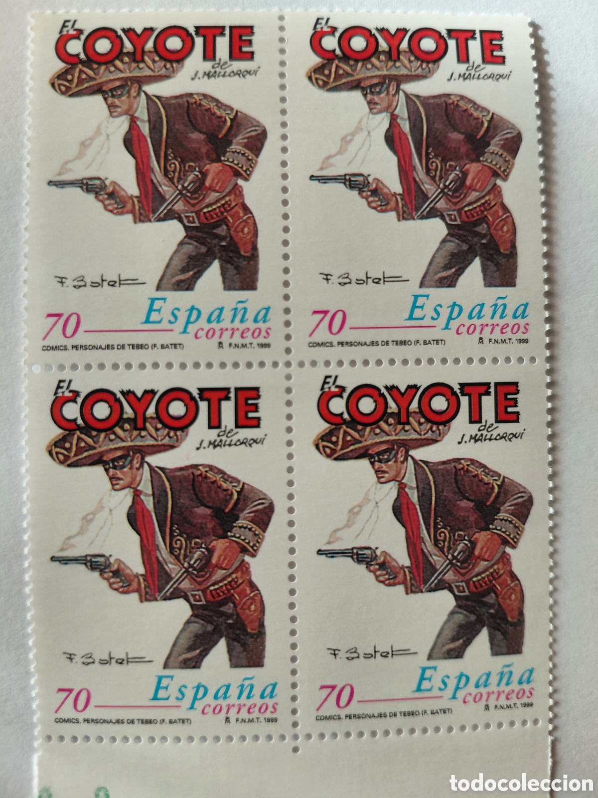 Sellos: Bloque 4x70 pts El Coyote 1999
