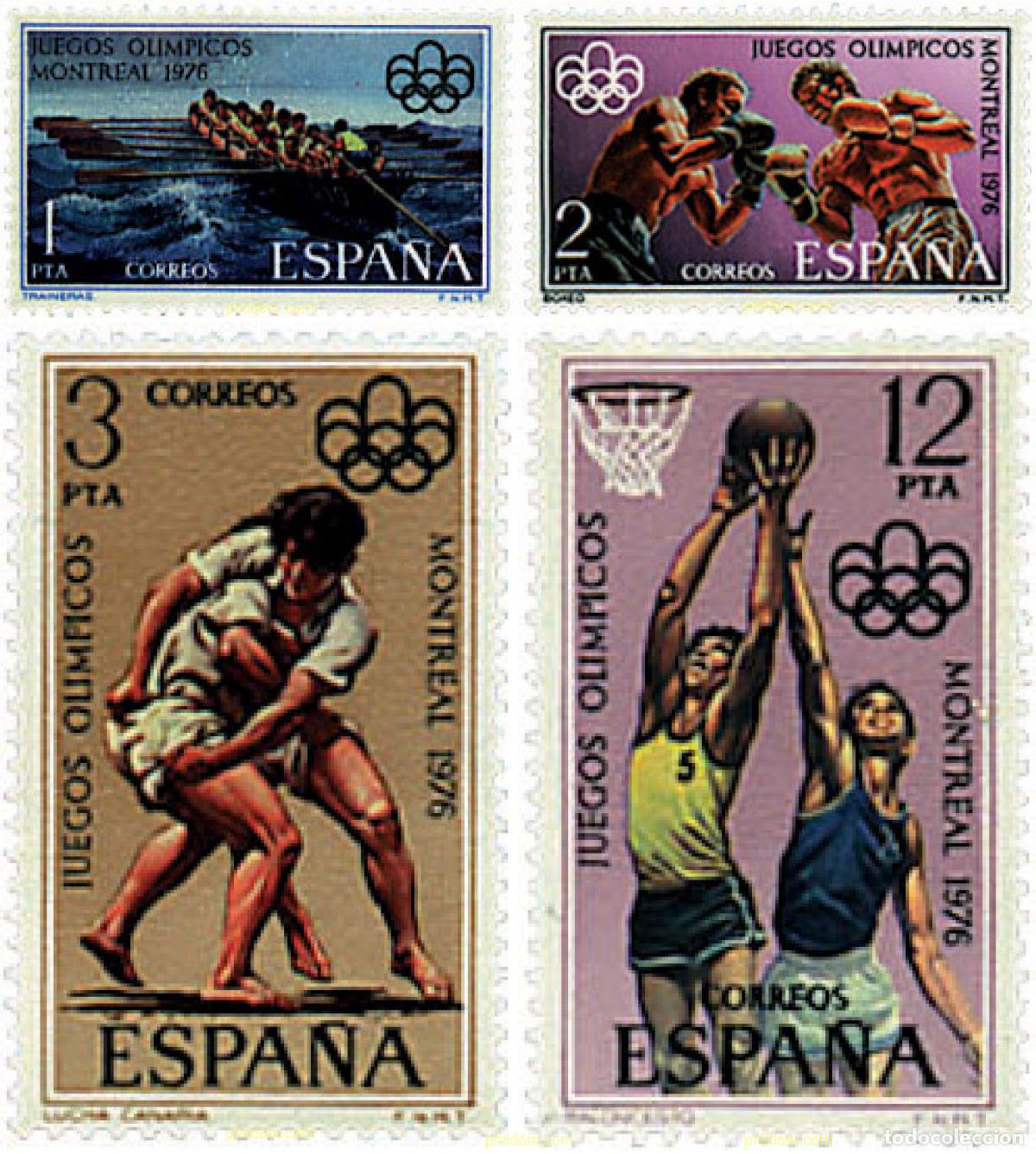 Sellos: 84974 MNH ESPA&Ntilde;A 1976 21 JUEGOS OLIMPICOS VERANO MONTREAL 1976