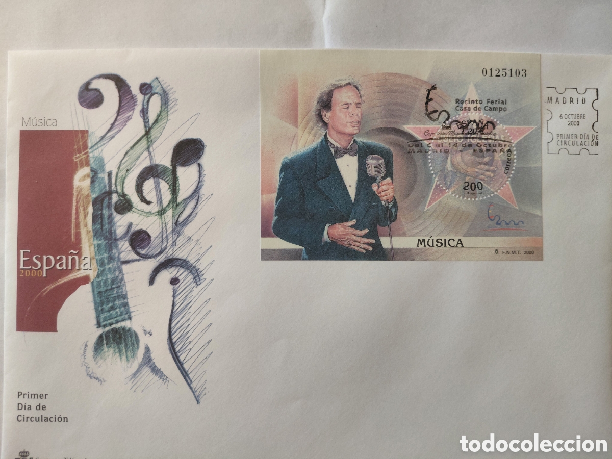 Sellos: SPD julio Iglesias 2000