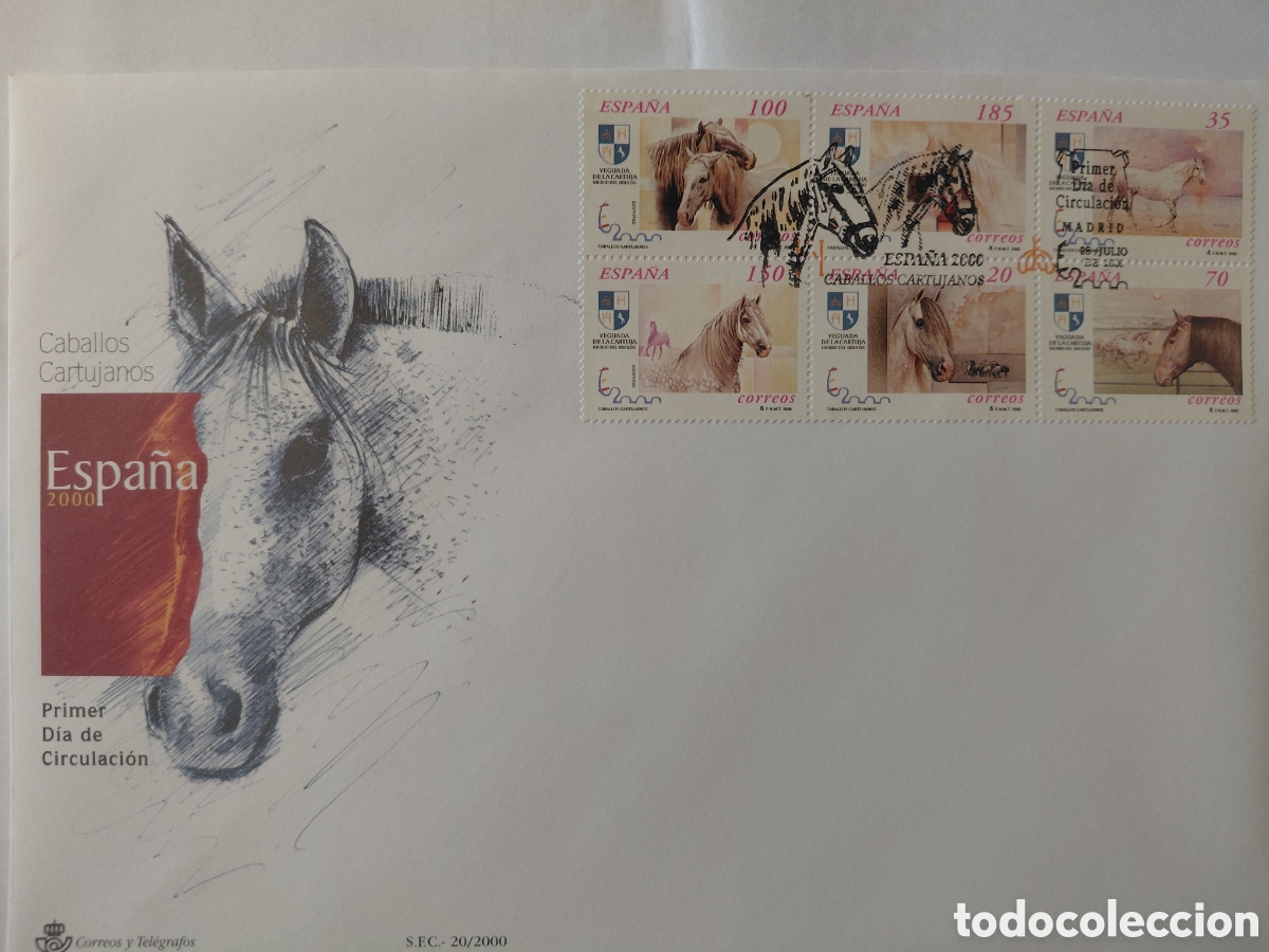Sellos: SPD caballos cartujanos 2000