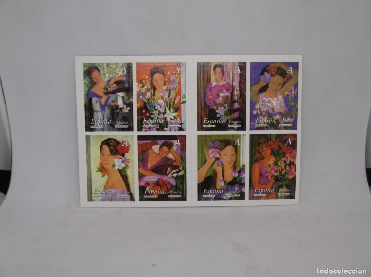 Sellos: Espa&ntilde;a 2003 Carnet Tarifa A &rdquo;La mujer y las flores&rdquo;.Nuevo