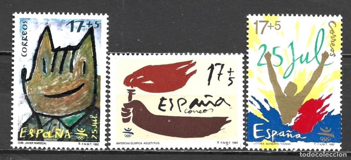 Sellos: 1992 EDIFIL 3212/14** NUEVOS SIN CHARNELA. JJOO BARCELONA (222-6)