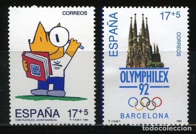 Sellos: 1992 EDIFIL 3218/19** NUEVOS SIN CHARNELA. JJOO BARCELONA (222-6)