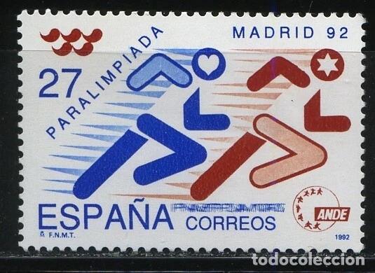 Sellos: 1992 EDIFIL 3220** NUEVO SIN CHARNELA. PARALIMPIADA MADRID 92 (222-6)