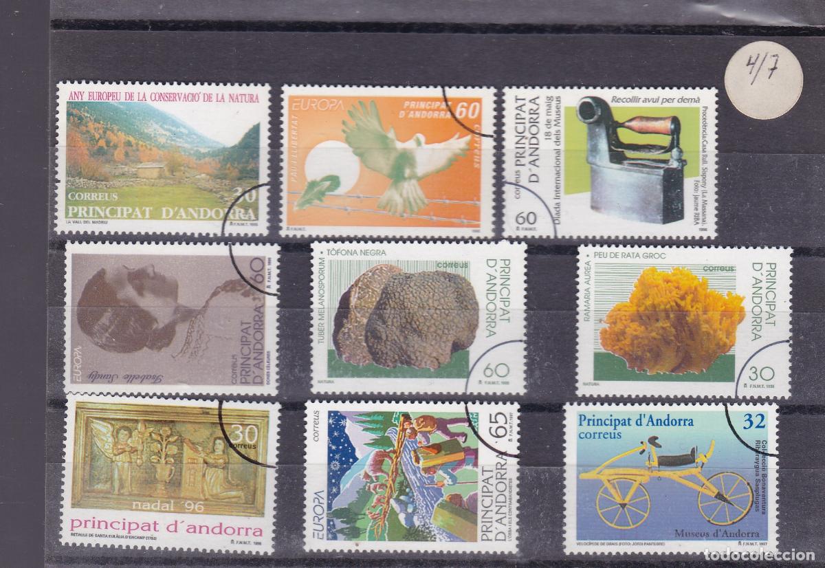 Sellos: FC-291-ANDORRA. Lote 9 Sellos VARIEDAD ARCO MUESTRA ** Sin Fijasellos . LUJO