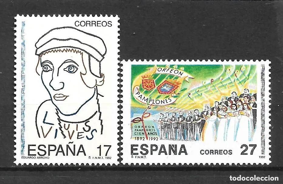 Sellos: 1992 EDIFIL 3224/25** NUEVOS SIN CHARNELA. EFEMERIDES (222-6)