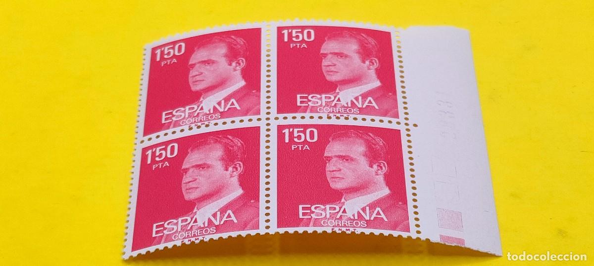 Sellos: Espa&ntilde;a 1976. Edifil 2344. Juan Carlos I. Efigie del Rey. Nuevos. Bloque de 4