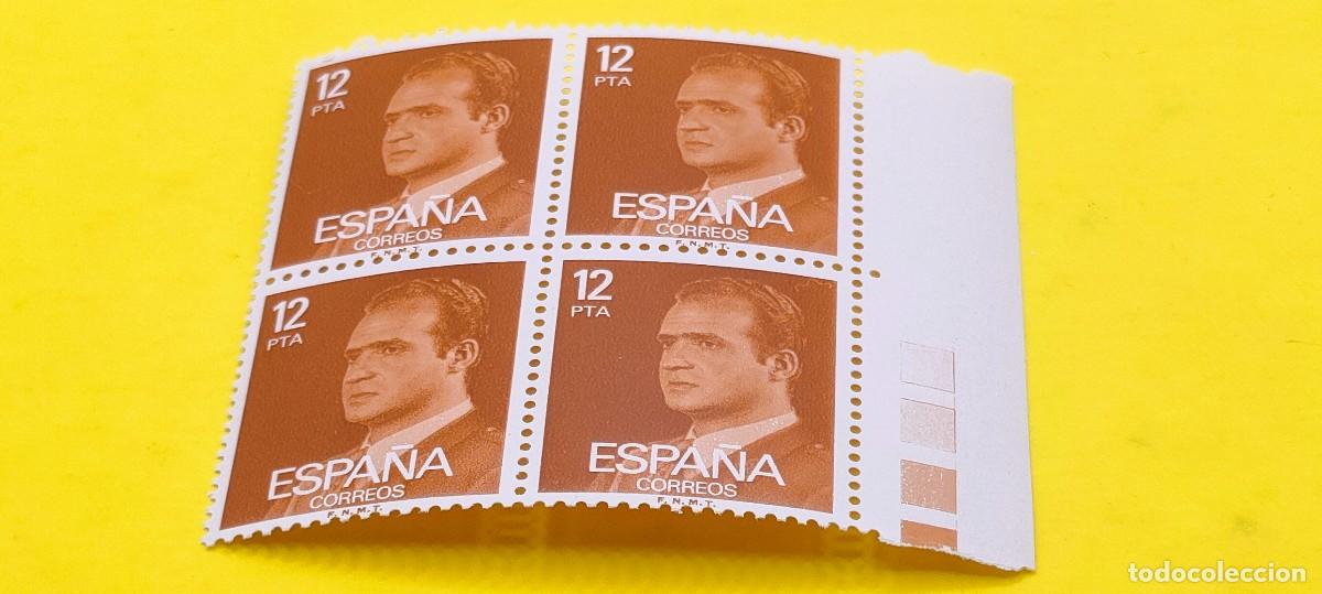 Sellos: Espa&ntilde;a 1976. Edifil 2349. Juan Carlos I. Efigie del Rey. Nuevos. Bloque de 4