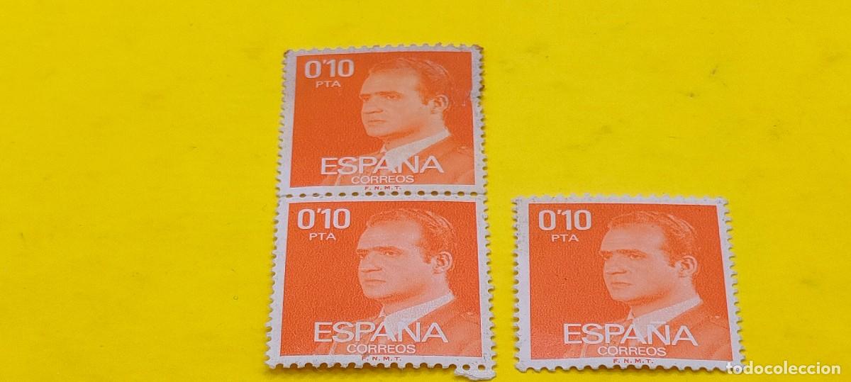 Sellos: Espa&ntilde;a 1977. Edifil 2386. Don Juan Carlos I. Efigie del Rey. Nuevos. Bloque de 2 y 1 suelto
