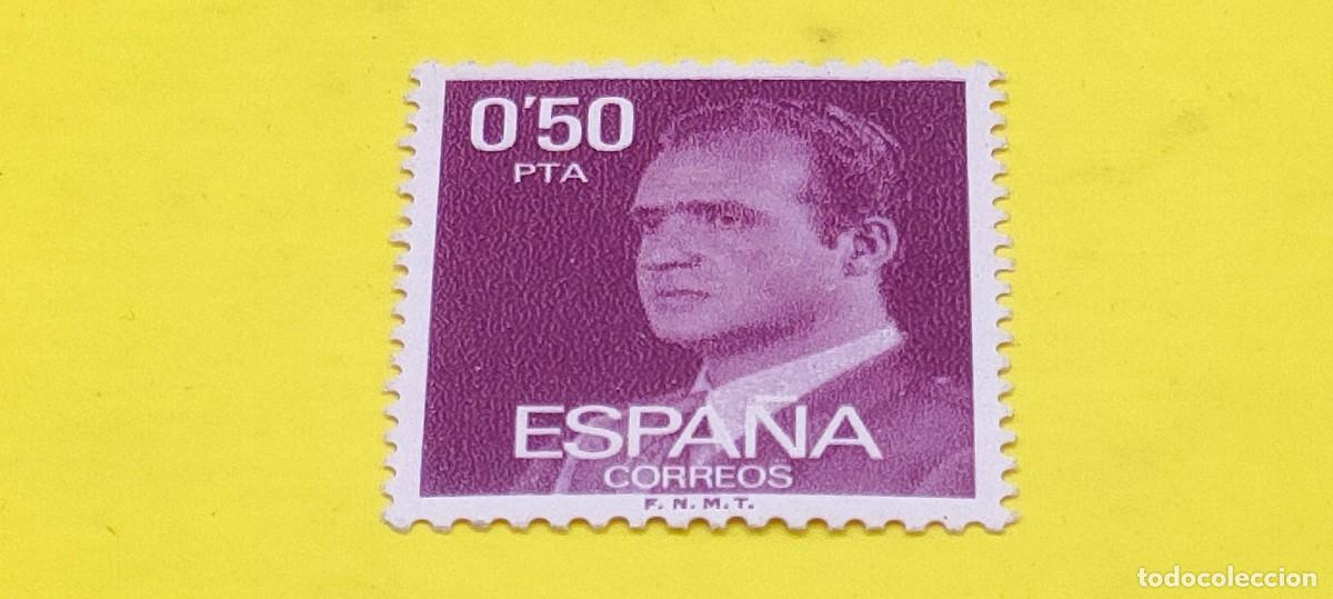 Sellos: Espa&ntilde;a 1977. Edifil 2389. Don Juan Carlos I. Efigie del Rey. Nuevo