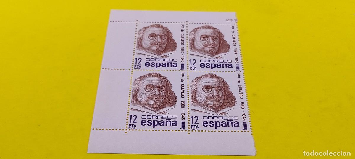 Sellos: Espa&ntilde;a 1981. Edifil 2619. Centenarios. Francisco de Quevedo. Nuevos. Bloque de 4