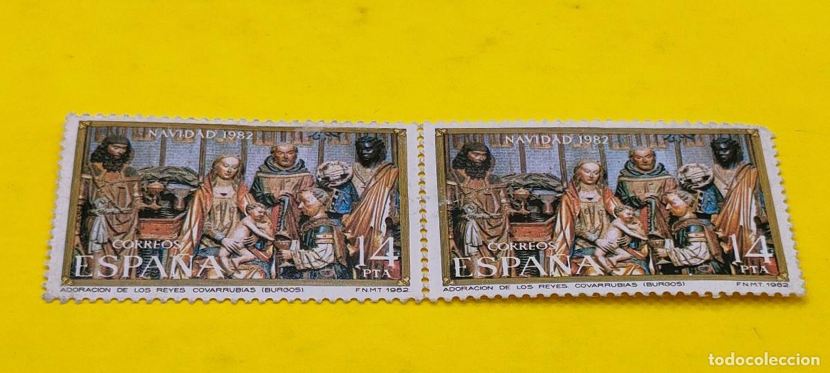 Briefmarken: Espa&ntilde;a 1982. Edifil 2681. Navidad. Adoraci&oacute;n Reyes Magos. Colegiata Covarrubias. Nuevos. Bloque de 2
