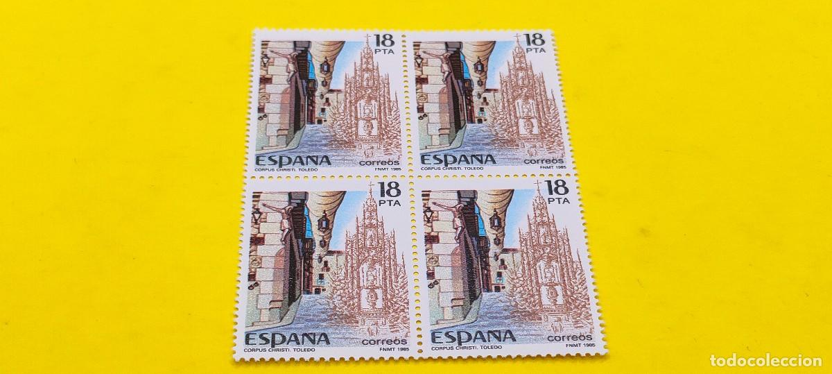 Sellos: Espa&ntilde;a 1985. Edifil 2786. Fiestas populares espa&ntilde;olas. Corpus Christi, Toledo. Nuevos. Bloque de 4