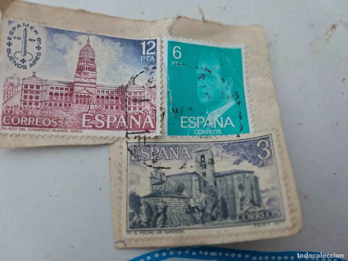 Sellos: Lote 3 sellos Juan Carlos I&ordm; - primera &eacute;poca -