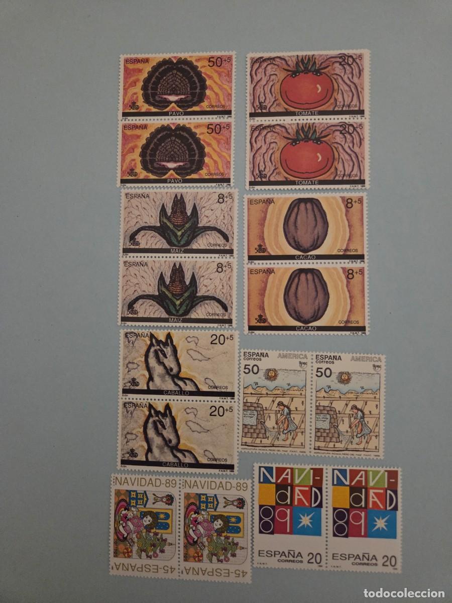 Sellos: Bloque de 16 sellos a&ntilde;o 1989. Nuevos