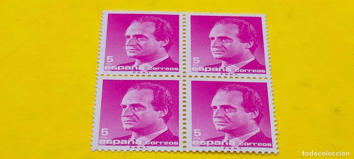 Sellos: Espa&ntilde;a 1985. Edifil 2795. Don Juan Carlos I. Efigie del Rey. Nuevos. Bloque de 4