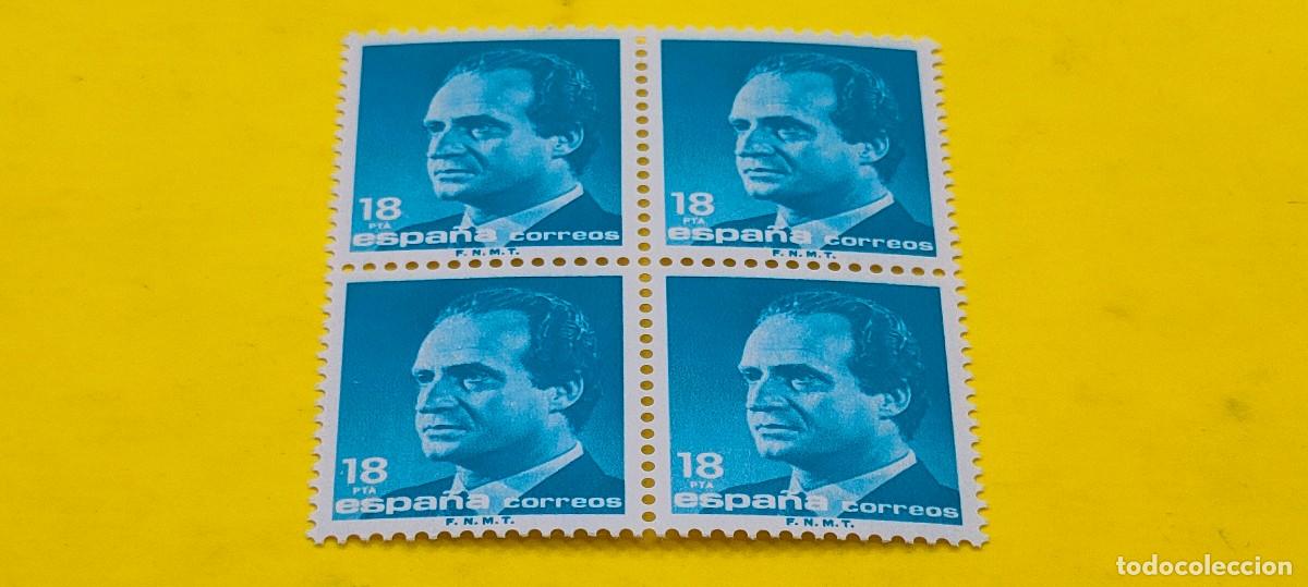 Sellos: Espa&ntilde;a 1985. Edifil 2800. Don Juan Carlos I. Efigie del Rey. Nuevos. Bloque de 4