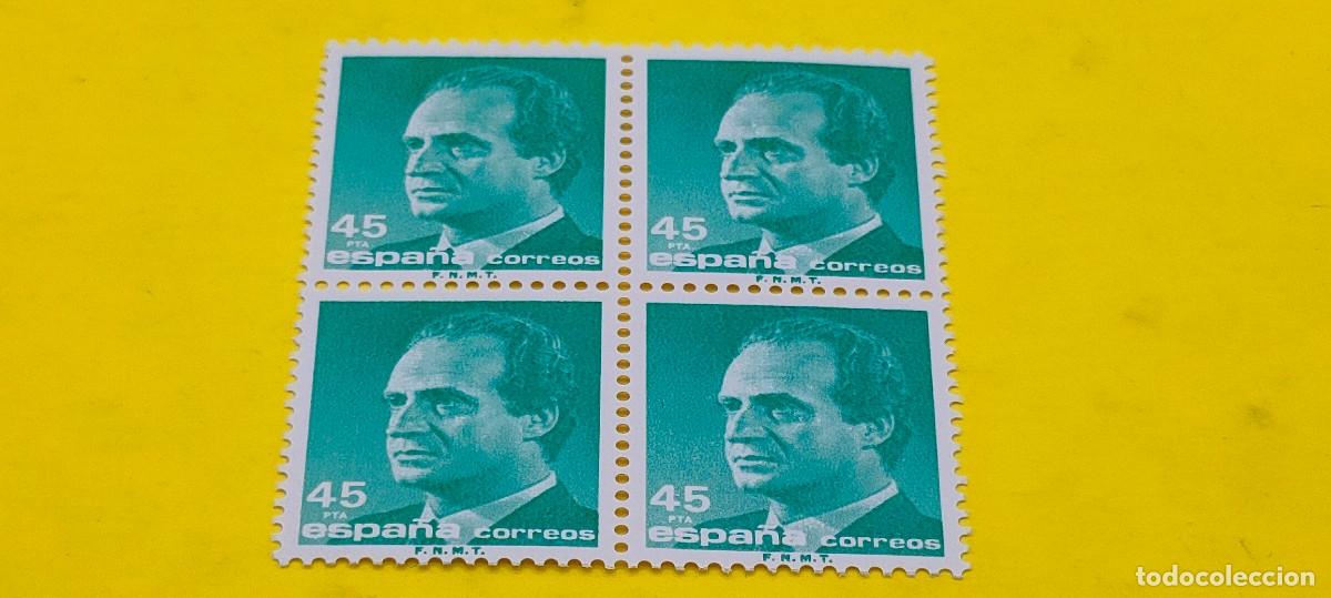 Sellos: Espa&ntilde;a 1985. Edifil 2801. Don Juan Carlos I. Efigie del Rey. Nuevos. Bloque de 4
